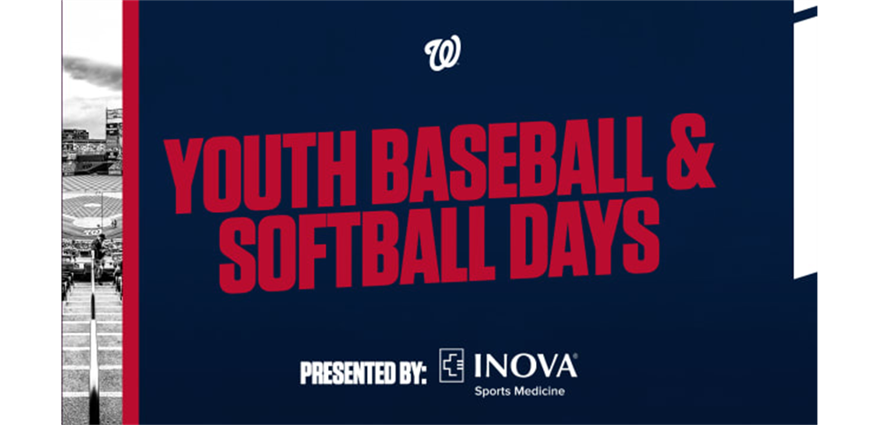 Save the Date! May 21: Washington Nationals Youth Baseball & Softball Day